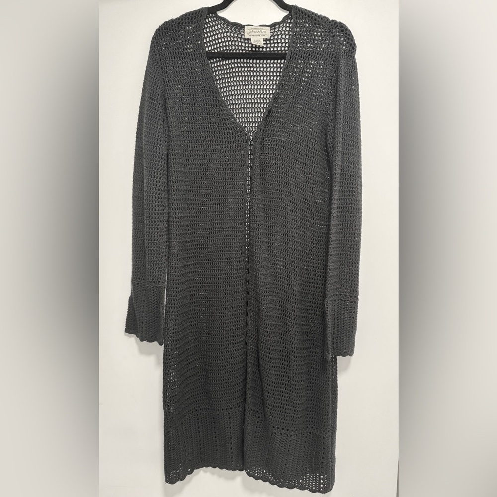 Vintage St. John's Bay Crochet Cardigan